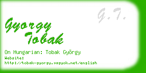gyorgy tobak business card